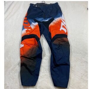 Thor Motocross Pants 32x26 Blue Orange Bike Racing Motorcycle MX Mens